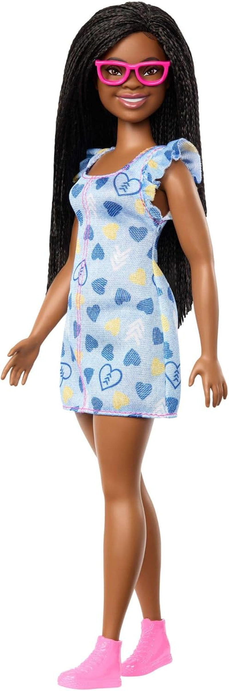 Barbie Fashionista dukke nr. 229 with Down Syndrome in Heart Dress, udviklet i samarbejde med National Down Syndrome Society, HYK14 Naty Shop Dolls Default Title