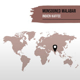 STARKER TOBAK Monsooned Malabar-kaffe, hele bønne, håndristet - mellemristet, Indien, 100 % Arabica, velegnet til filterkaffe, fransk presse, fuldautomatiske kaffemaskiner, skånsom mod maven - ekstra lav surhed