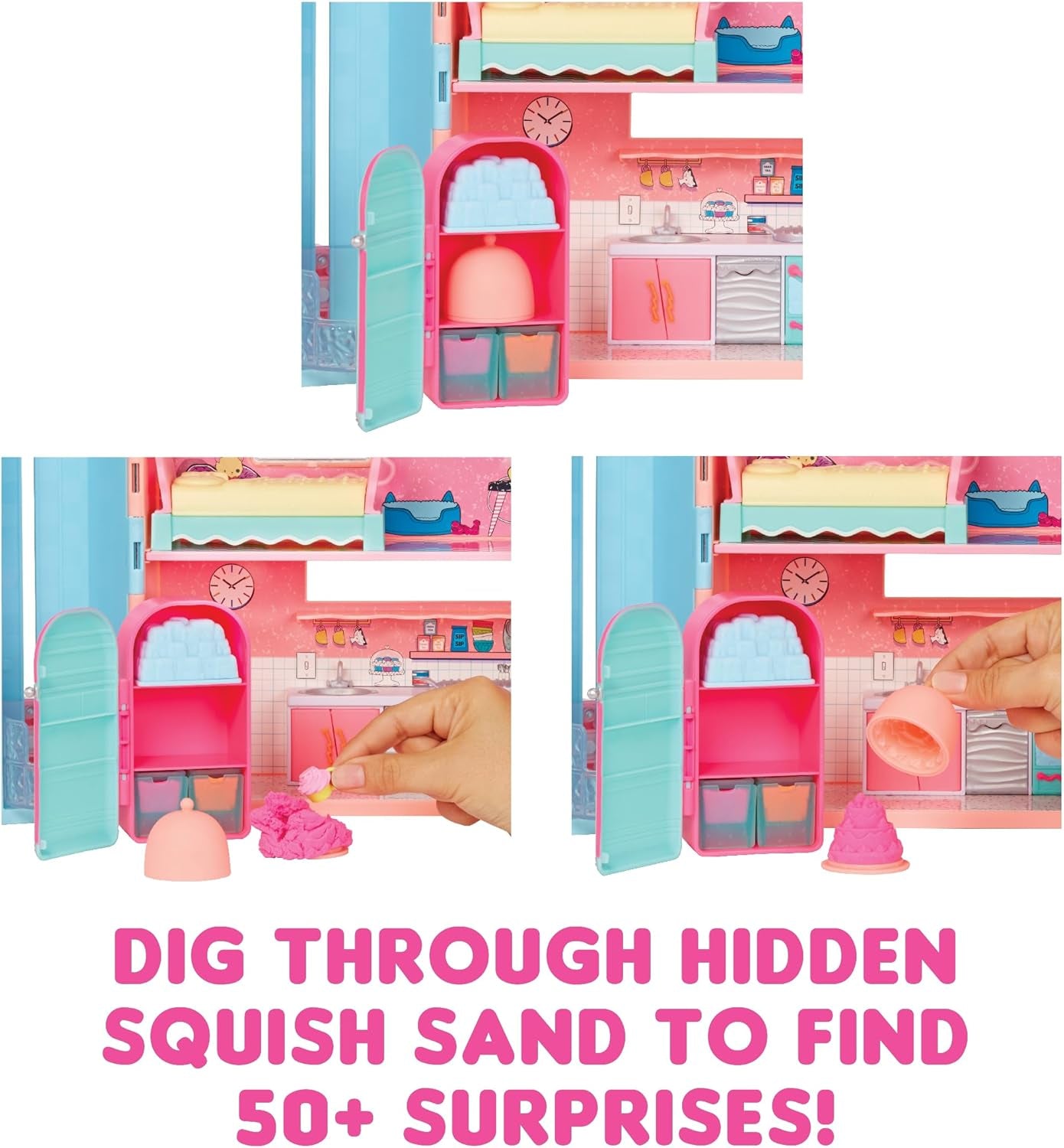 LOL overraskelse! Magic House med Squish Sand og Diva Collectible Doll - Legesæt med Collectible Dukke, Squish Sand, overraskelser og tilbehør - Ideel til piger fra 4 år og opefter