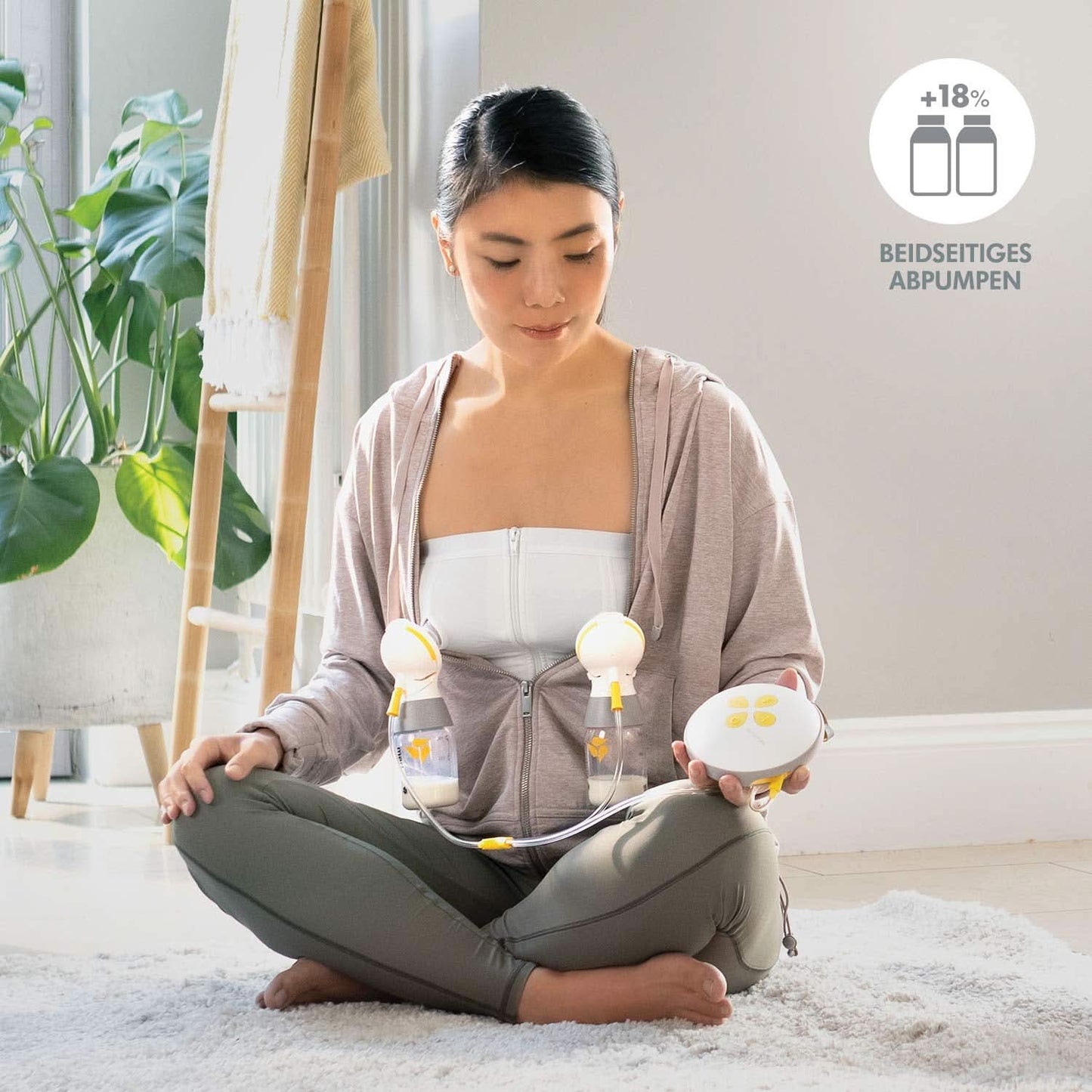 Medela Swing Maxi dobbelt elektrisk pumpe - genopladelig via USB Mad og ammetilbehør Bebe Naty Shop