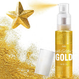 Spiselig glitterspray - 22G spiselig glitter, spiseligt glitterpulver til drinks, kagepynt, macarons - madfarve glitterpulver, spiseligt glitter til cocktails, muffins (pink)