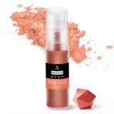 DecoRom, spiselig glitter, pulver, 10 gram Glitter Naty Shop Roségold