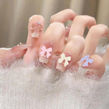 500 stk 3D Nägel Charm Schleifen Charms Nägel Nail Art Charms Schleife Nagel Charms Nägel Nail Art Schleifen Nageldekorationen Mit Aufnahmewerkzeug Für Frauen Und Mädchen Nagel-Diy-Zubehör