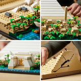 LEGO 21058 Arkitektur The Pyramid of Cheops Byggesæt til håndværk som kreativ hobby, gaveidé til voksne, mænd, kvinder, mor, far, kreativ aktivitet, berømte landemærker Samling Byggesæt Besuche den LEGO-Store