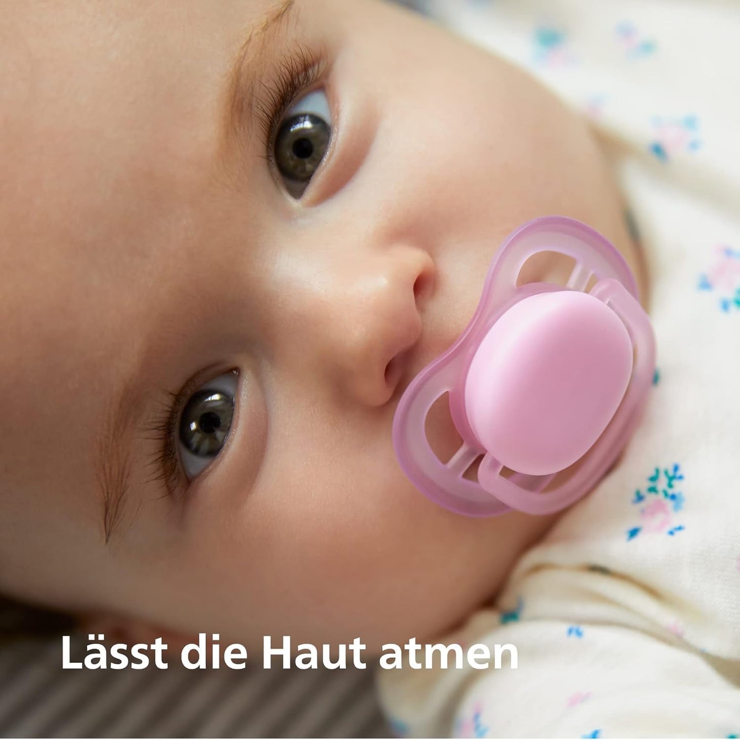 Philips AVENT Sæt med 4 Ultra Air lette og åndbare sutter: 2 glødende sutter og 2 dagsutter, 18 måneder+ (model SCF349/43)