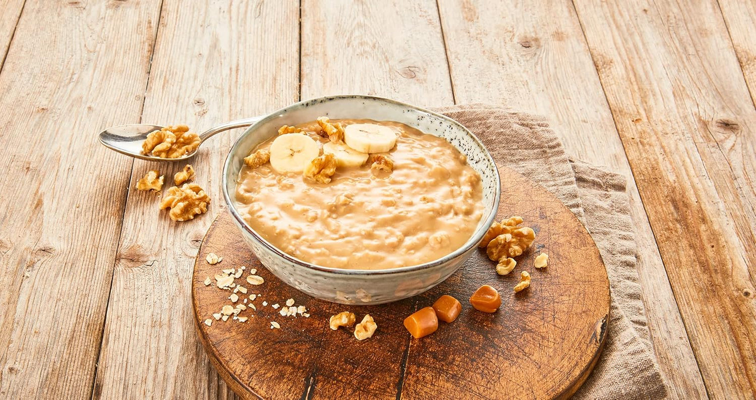 Caramel Oat Pudding, en harmonisk blanding af karamelbudding og fuldkornshave, sukkerfri, sødet med agavesirup, 1 pose x 64 g (4 pakke)
