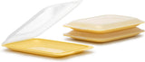 TATAY Fresh Slicer Box Sæt med 4, BPA fri, genanvendelig, stabelbar, opvaskemaskine & MWO, tilfældige farver. Måler 17 cm x 3,2 cm x 25,2 cm Madopbevaringsbokse Naty Shop Sæt 3 - Gul