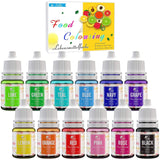 Sæt med 12 madfarver x 6 ml, flydende Naty Shop Standardtitel