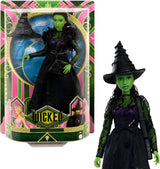 Mattel Wicked Elphaba modedukke og tilbehør med grøn hud, sort flettet hår, forskellige mulige positurer og udvidelig boldkjole, HXT62, [Multicolor] Naty Shop Dolls Standardtitel