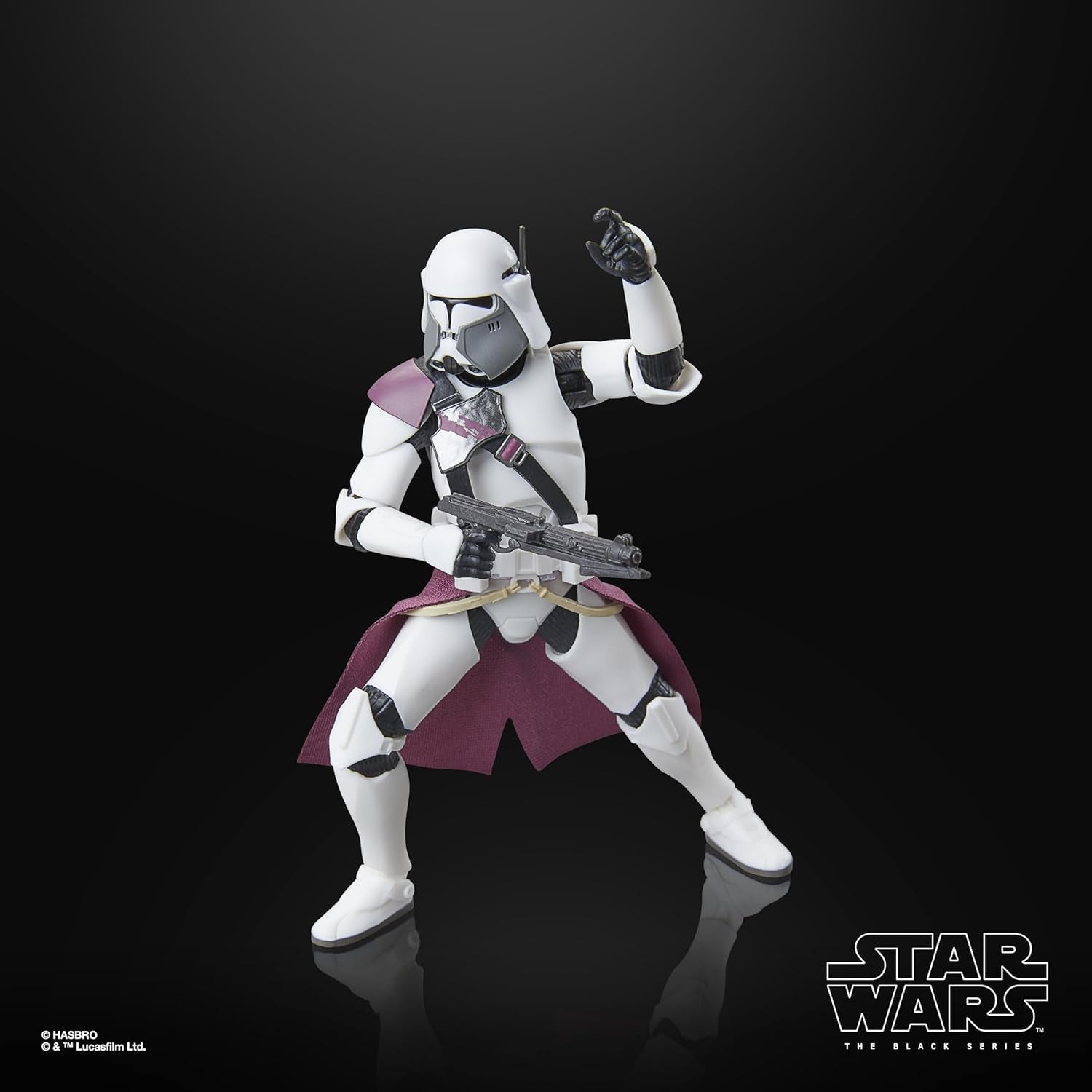 Star Wars Black Series Clone Commander Bacara, Star Wars: Ahsoka Premium samlerfigur (15 cm) Actionfigurer Naty Shop