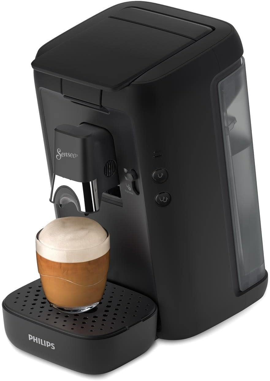 PHILIPS Senseo Maestro kapsel-espressomaskine - Intense Plus-teknologi, højkvalitets espresso, økologisk design, 1,2 l vandtank, memofunktion, afkalkningsindikator (CSA260/60)