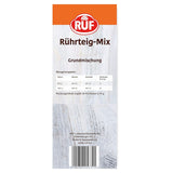 RUF Rührkuchen Backmischung, Nur Wasser & Öl Zugeben, Rezeptur Für Blechkuchen, Kastenkuchen, Muffins, Gugelhupf Und Tortenböden, 1X1000G Blanding til bagning og madlavning Naty Shop