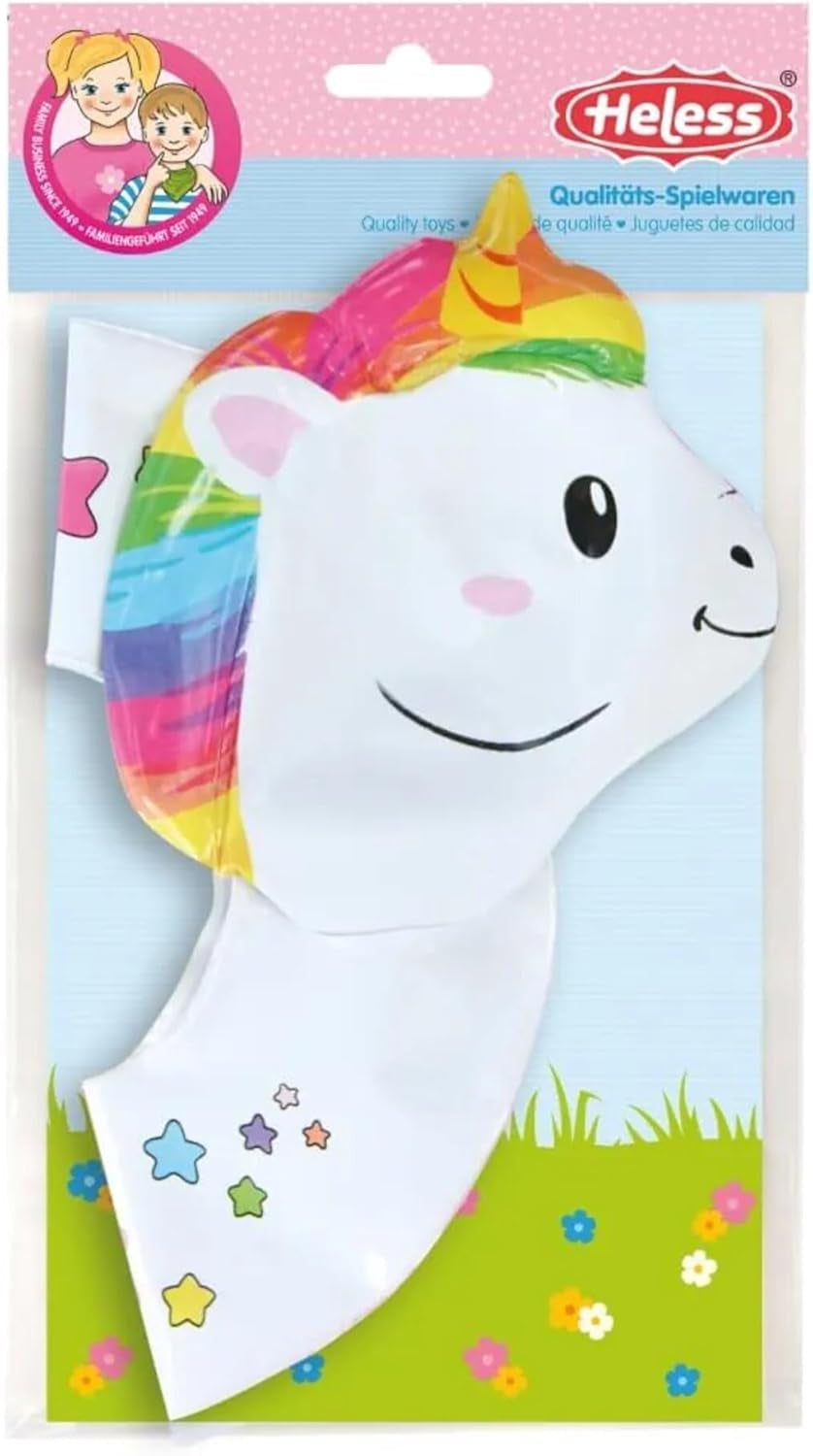 Heless 6601 - Henri Unicorn svømmering til dukker, størrelse 28-35 cm, til pool, sø og badehygge
