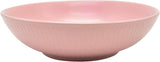 ECHTWERK Vintage servisesæt 12 dele naturligt design "Blanka" 4 personers elegant tekstureret stentøjsstel med 4 middagstallerkener 4 sidetallerkener 4 middagstallerkener Pink