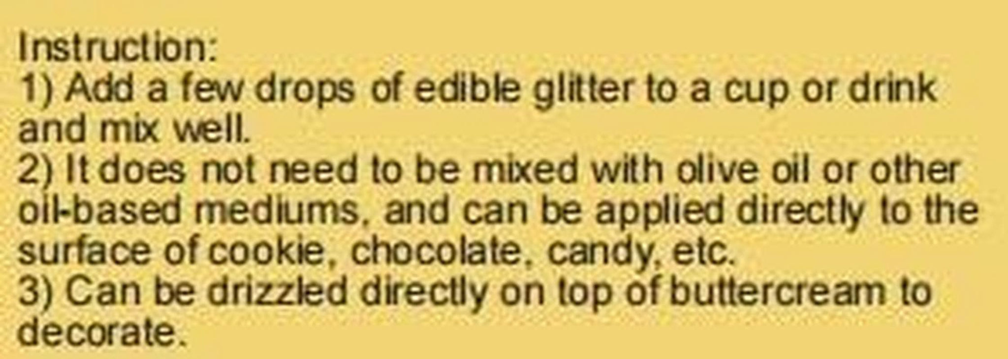 Spiselig glitter, 5 gram Glitter Nati Shop