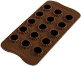 Silikomart 199384, 3D Chokoladeform Køkken Flame Naty Shop