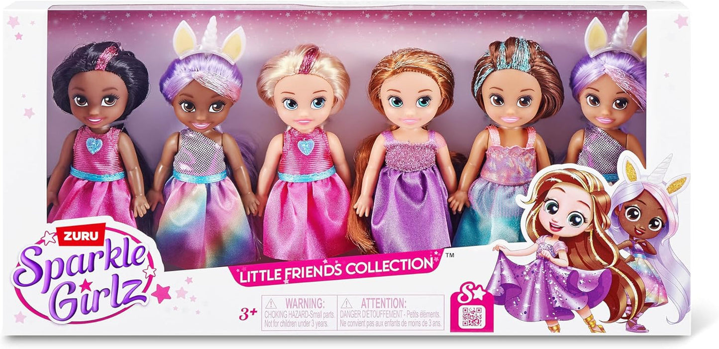 Samleprinsesse-modedukker, prinsesse-påklædningsdukker (pakke med 6)