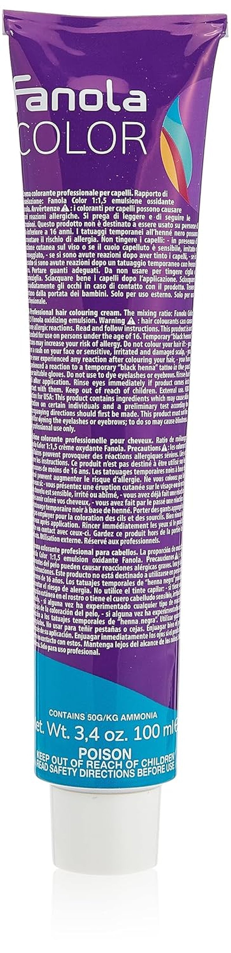 Fanola crema colore Farvecreme 7.0 Blond, 100 ml Hårfarve Naty Shop Silver Mixton