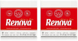 Renova papirservietter, hvid bordcocktailstil - 90 servietter (pakke med 2)