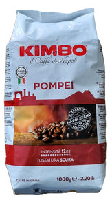 Hele Pompei kaffebønner, intens ristning, 1 kg pose