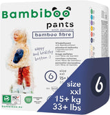 Bambiboo engangsbleer, hudvenlige, fine bambusfiber - Babyble-trusser - Engangsblebetræk - Følsom hudbeskyttelse - Meget absorberende - Størrelse 4 (Maxi), 16 stk.