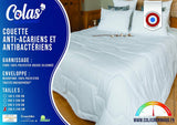 COLAS NORMAND quilt, antimide og antibakteriel, let, 260 X 240 cm, langtidsholdbar effekt, perfekt hygiejne, mikrofiber, blød og behagelig, vaskbar, hvid 53130250 Dyner og dyner Naty Shop