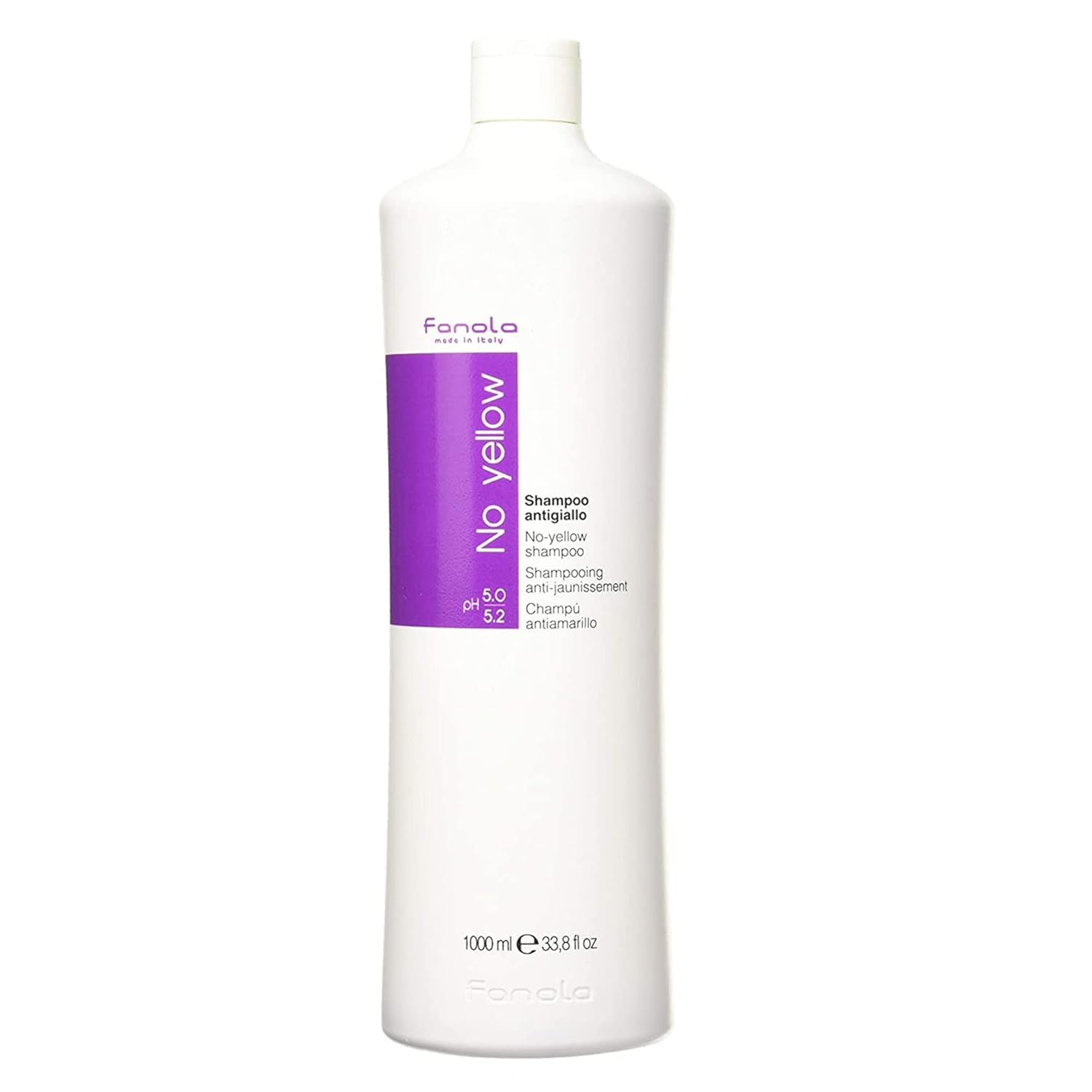 Fanola No Yellow Silver, Shampoo mod gule pletter, 1000 ml Bruser og bad Fanola 1000 ml
