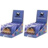 Veganske saltede karamelmandelkager - individuelt indpakket glutenfri sojafri økologisk mandelhavre - 12 x 50 g multipak (pakke med 2)