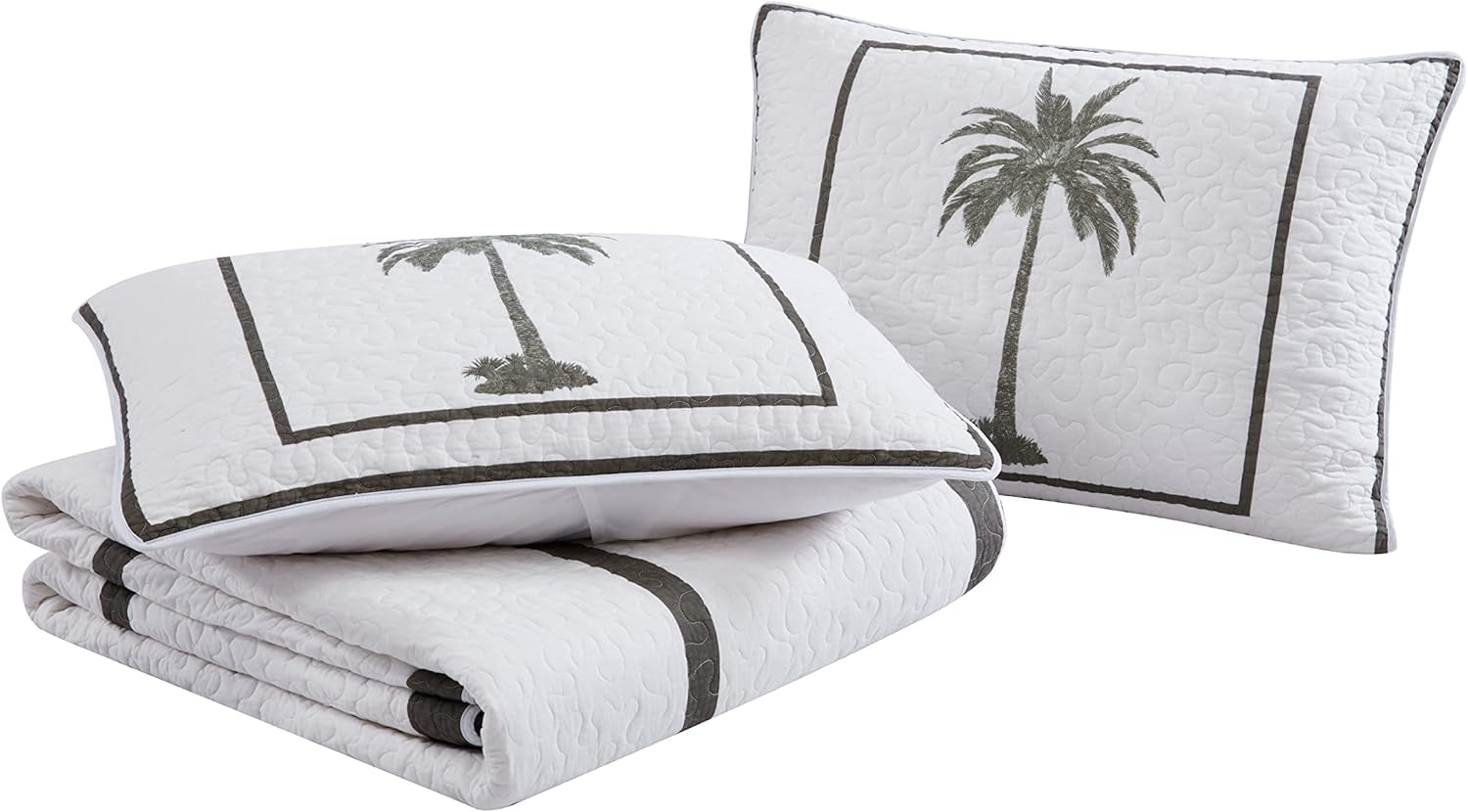 Tommy Bahama Palm Island Collection | Dyne - 100% bomuld, vendbar, blød og åndbar, forvasket for ekstra blødhed, king size seng, grå dyner og dyner Naty Shop