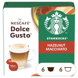 STARBUCKS Hasselnut Macchiato af Nescafé Dolce Gusto, Dunkle Röstung, Kaffeekapseln 6 x 12 (72 Kapseln)