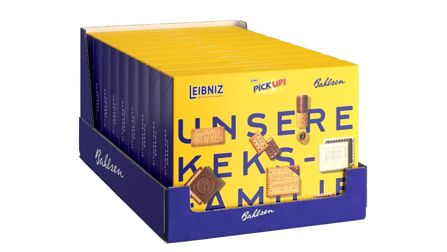 Bahlsen Vores kiksfamilie, pakke med 9, kiksblanding med 7 sprøde varianter af chokoladekiks (9 x 280 g)