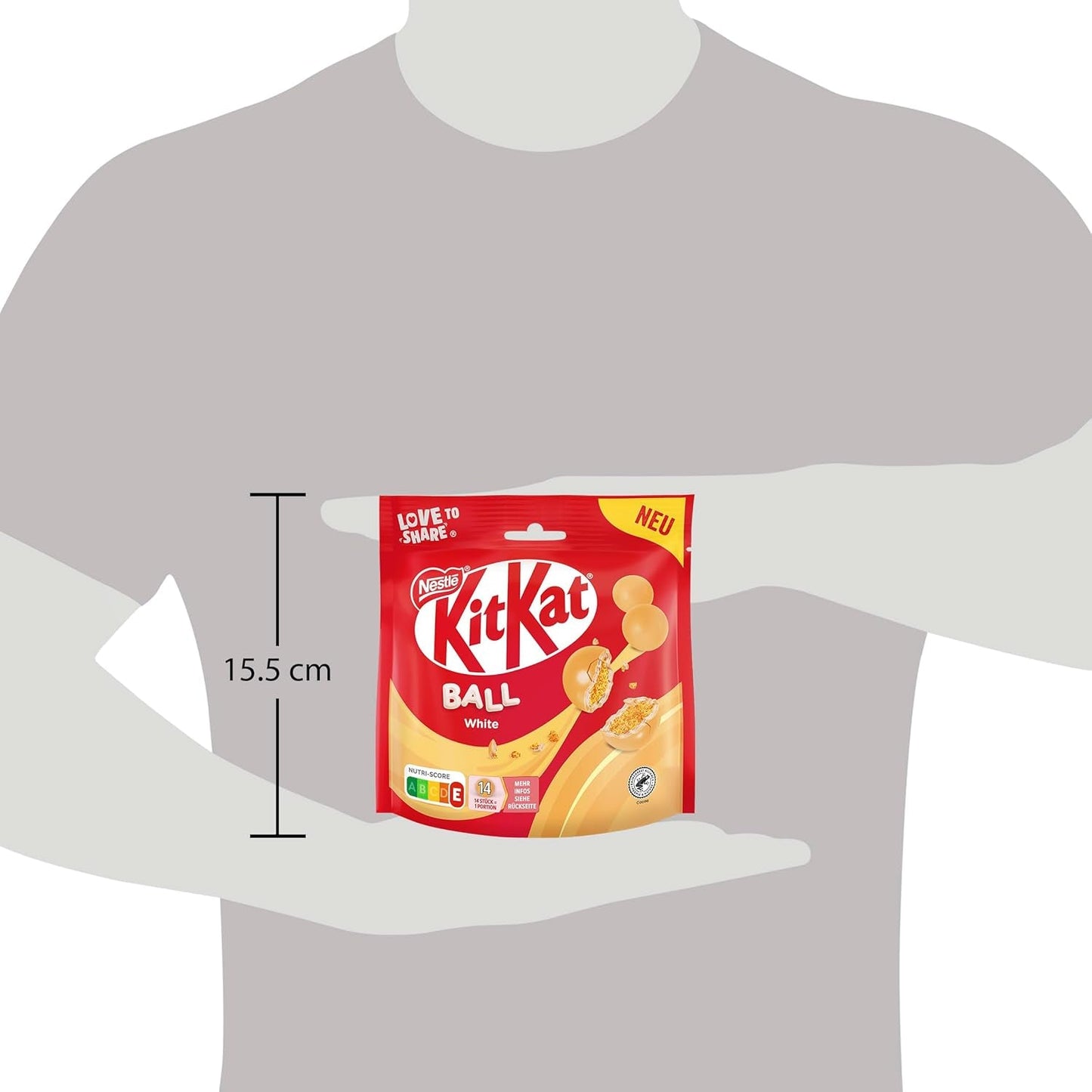 NESTLÉ hvide kugler, pakke med 1 (1 x 130g)