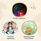 B. legetøj Babylegetøj Babylegetøj motorisk legetøj med lys - babylegetøj til nyfødte, piger og drenge fra 0 måneder, PVC fri Bebe Toys Naty Shop