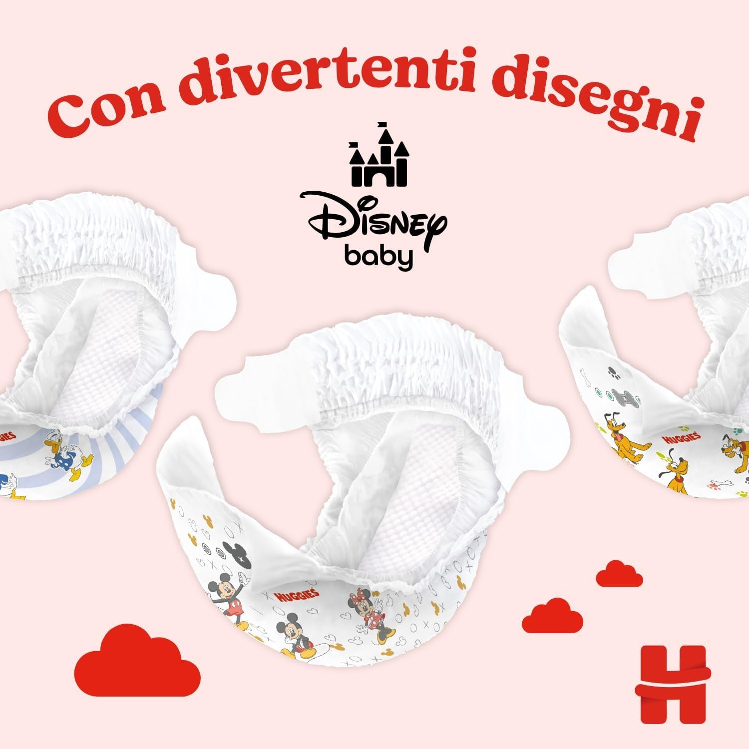 Huggies Ultra Comfort/Little Movers bleer, størrelse 3 (4-9 kg), Disney Design, Absorberende, Fuld beskyttelse, 126 Count