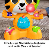 Fisher-Price Baby og Toddler Beat Bande Lern & Tanz Tiger Justin pædagogisk legetøj med lyde og lys til babyer 9 måneder og opefter, tysk udgave, HYL31 Baby Toys Naty Shop