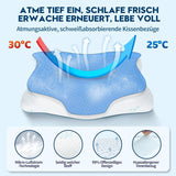 Cloudétoile Nakkepude Memory Foam Pude - 2 i 1 Ergonomisk ortopædisk pude Visco Foam Pude Side Sleeper Nakkestøtte Pude Højdejusterbar Memory Foam Pude Hvid 64X38X12cm Cervikal ortopædiske puder Naty Shop