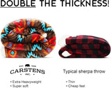 CARSTENS, INC. Wrangler Ultra Premium tæppetæppe, superblødt, sherpa-fleece, overdimensioneret, 137,2 X 172,7 Cm, Southwest Horizon senge og tæpper Carstens, Inc.