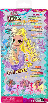 L.O.L. Overraskelse! Tweens - Mermaid Lola Waves - modedukke med farveskiftende hale, bevægelig finne og smukt tilbehør - legetøj til børn og samlere fra 4 år Naty Shop Dolls