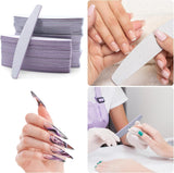 50 Stück Nagelfeile 100/180, Halbmond Nagelfeilen Für Gelnägel, Doppelseitige Nagelfeilen Sæt, Neglefil, Grit Engangsneglefil Für Nagelstudios DIY Nail Art Zuhause, Weiß
