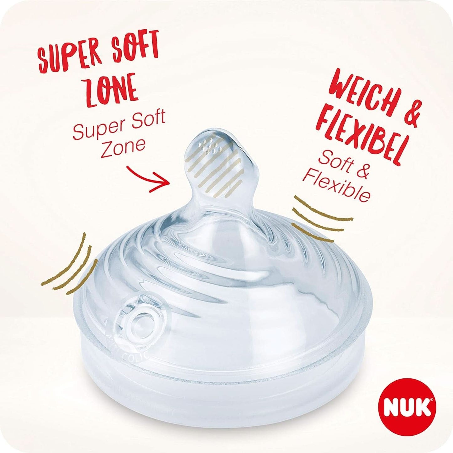 NUK Nature Sense manuel brystpumpe | Ammesæt med manuel brystpumpe, flasker og ammeindlæg Ultra Dry Comfort | 6 stk Babymad og ammetilbehør Naty Shop