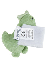 Sterntaler Dino Rexi Arm Rangle - Blød Blød Snor Baby Rangle - Baby Hånd Rangle med elastisk rem - Baby Legetøj til Leg, Kram og Rangle, Stone Green Baby Toys Naty Shop