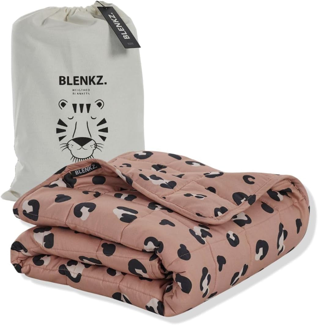 Vægtet babytæppe | 3,5 kg | 100X150cm | Terapi tæppe | Vægtede tæpper | Tungt tæppe (blåt tigeransigt, 3,5Kg-100X150 Cm) BLENKZ Senge og tæpper. Mørkelyserød tiger 3,5Kg-100X150 Cm