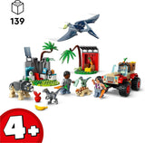 LEGO Jurassic World Rescue Center for Baby Dinosaurer, sæt med små dinosaurfigurer inklusive Triceratops, Ankylosaurus og Velociraptor, byggegave til drenge og piger fra 4 år 76963 Byggesæt Besuche den LEGO-Store