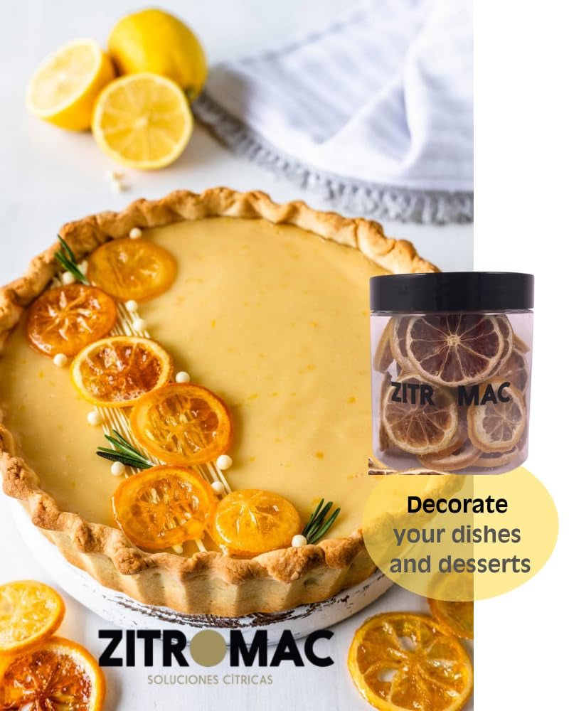 45 g tørrede citronskiver, tørrede frugtskiver til cocktails, tørrede citroner til julepynt, gløgg, te, bagning|100 % naturlige tørrede citroner Dehydrerede produkter Naty Shop