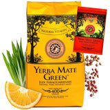 Yerba SARSAPARILLA 400G ● Sød og forfriskende Mate-te ● Sarsaparilla-blade ● Mate-te fra Mate-blade ● Yebra Mate-te med GUARANA 50G ● Yerba Mate Løsbladste 450G ● Vegansk