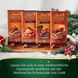 Lindt julemandelchokoladebar | 100 g | Mandler i valnøddecreme overtrukket med den fineste mælkechokolade | julechokoladegave
