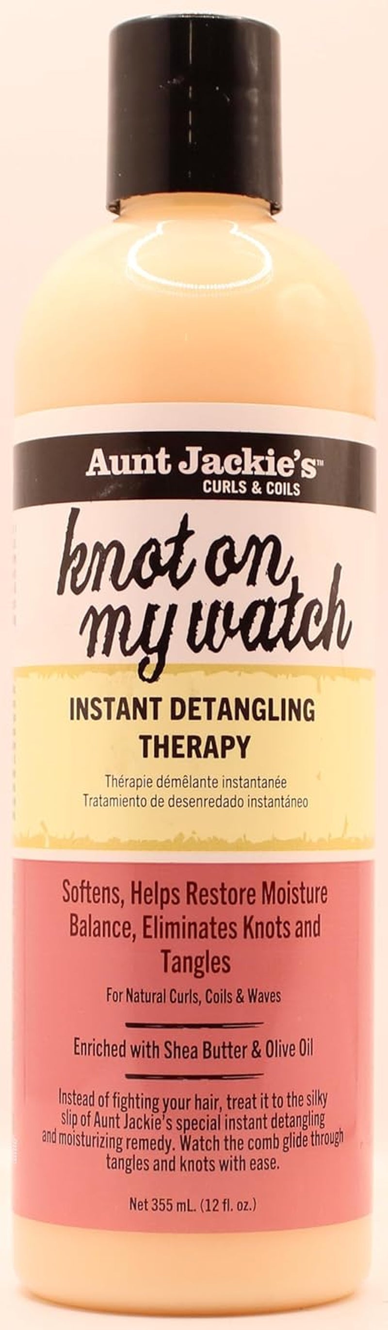 Knot On My Watch Instant Detangling Therapy 355ml (2 Pack) af tante Jackie Flere værktøjer Detangling-produkter Naty Shop Standardtitel