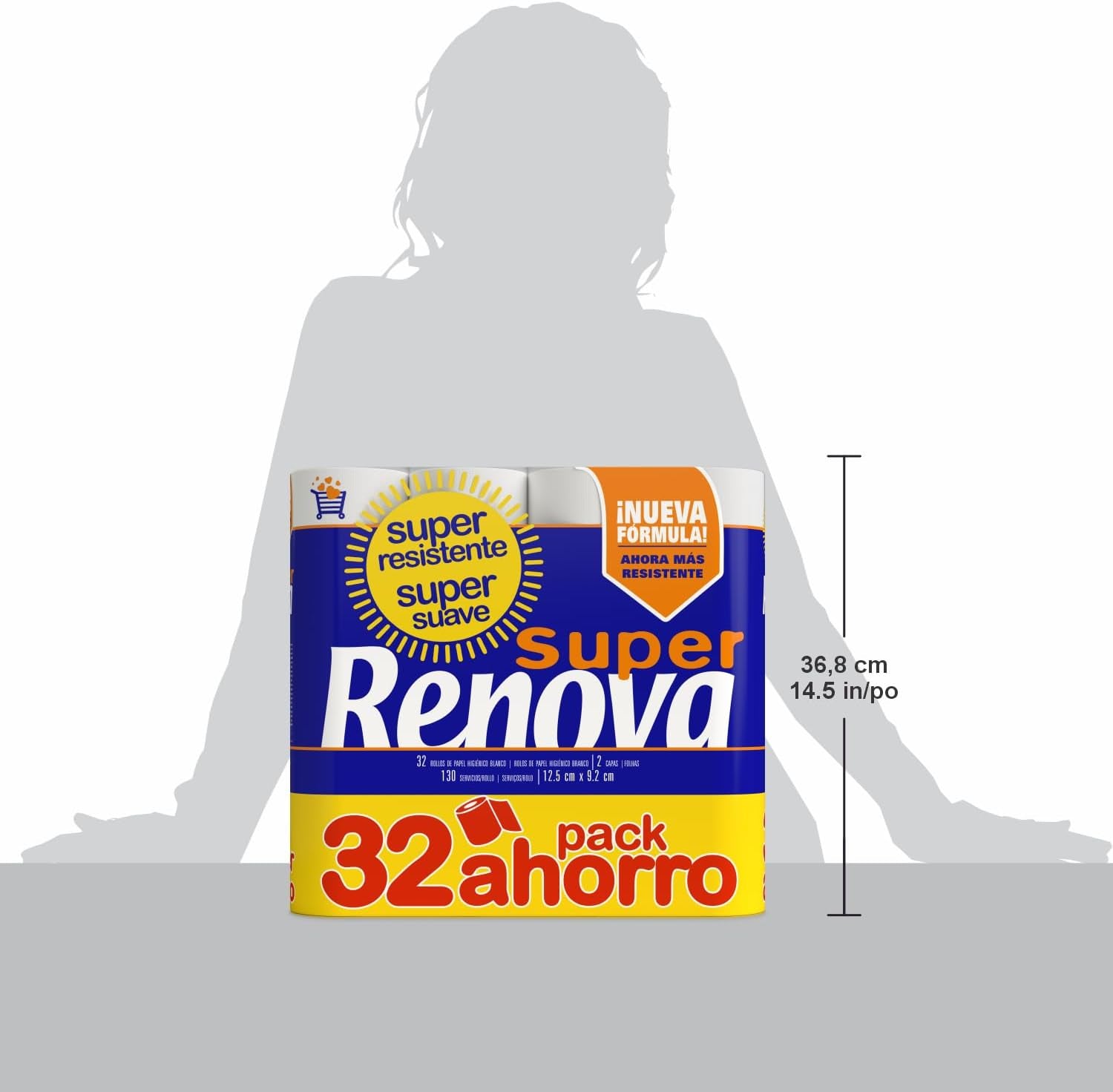 Toiletpapir Renova Super Blanco, 32 ruller