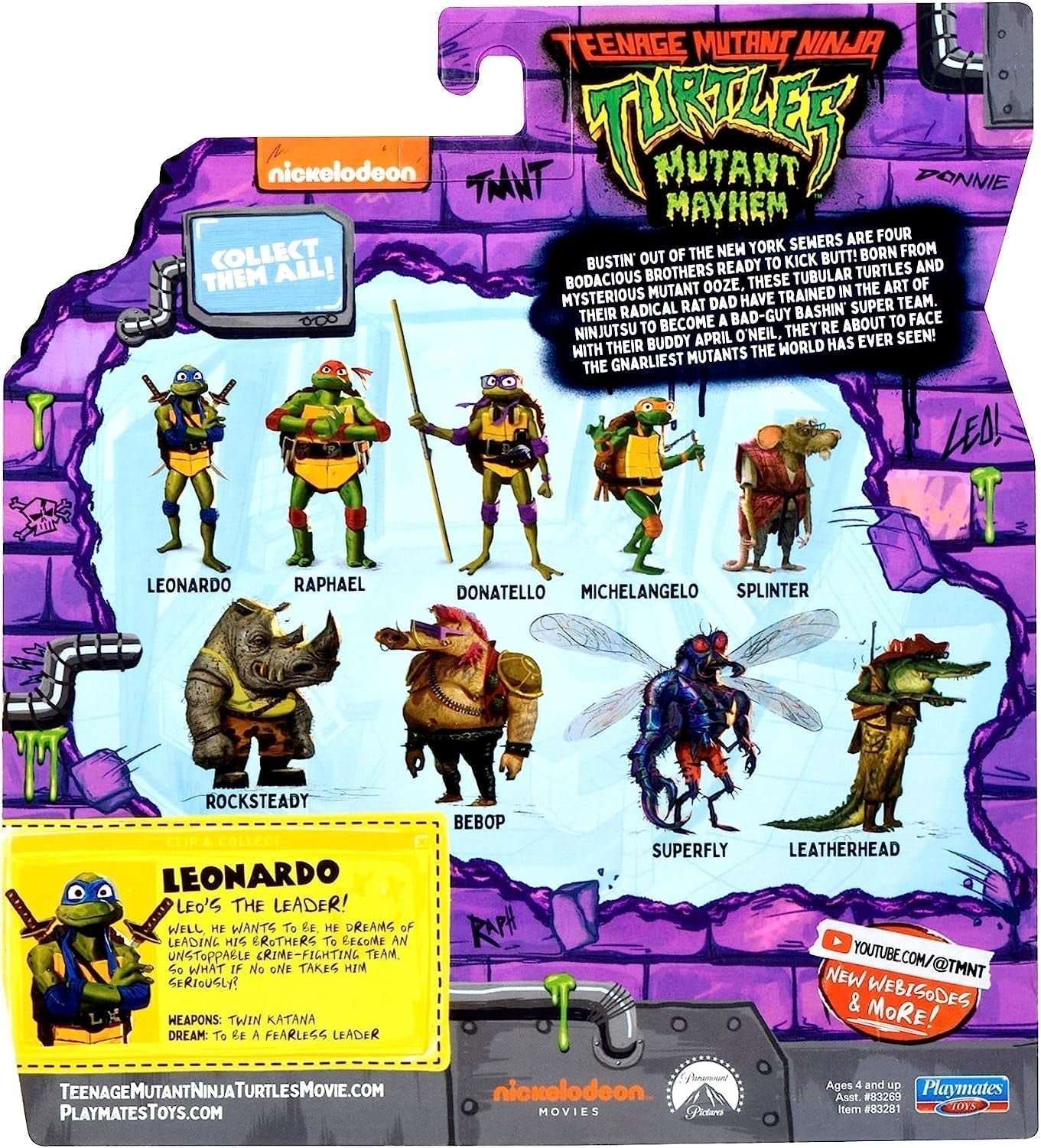 TEENAGE MUTANT NINJA Turtles - Leonardo Basisfigur Actionfigurer Naty Shop