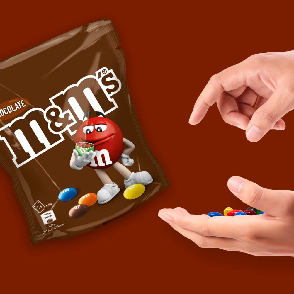 INDHOLD: 363 g pose M&M'S chokolade, den bedste kvalitet takket være de udvalgte ingredienser